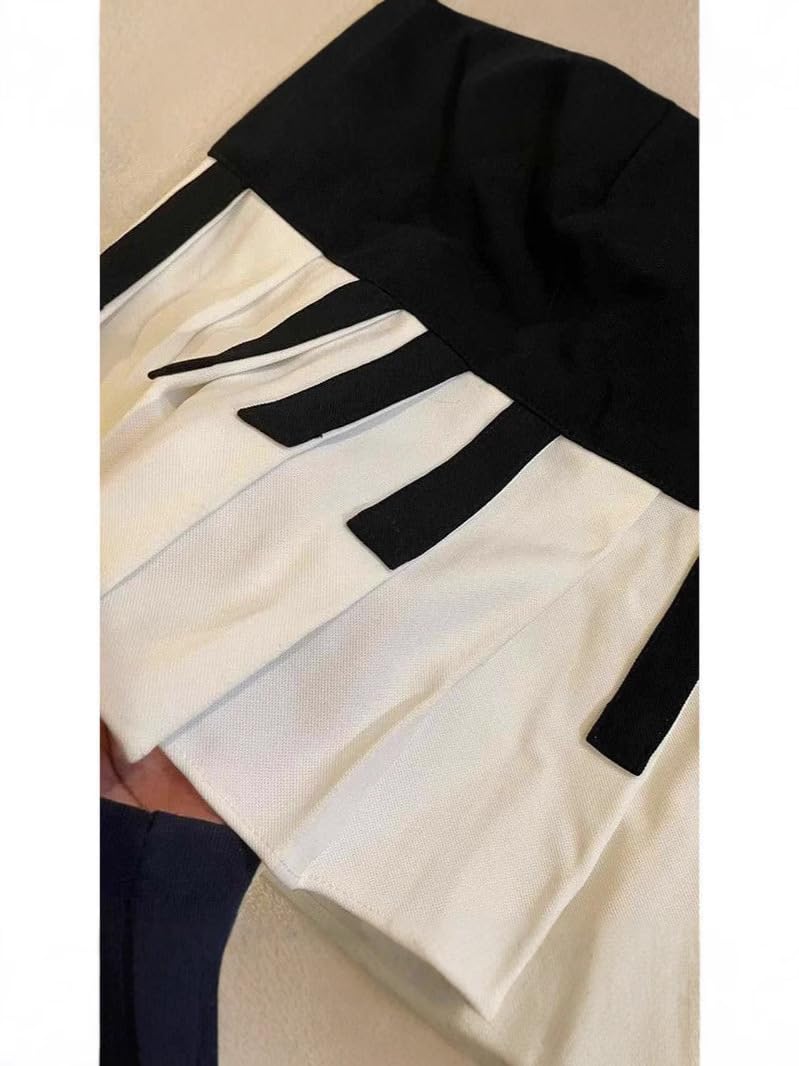 JOLILUNA Harajuku Piano Skirt for Women Y2k Streetwear Piano Mini Skirt Coquette Aesthetic Grunge Outfit Summer 2025 (Black,X-Large) - Image 5