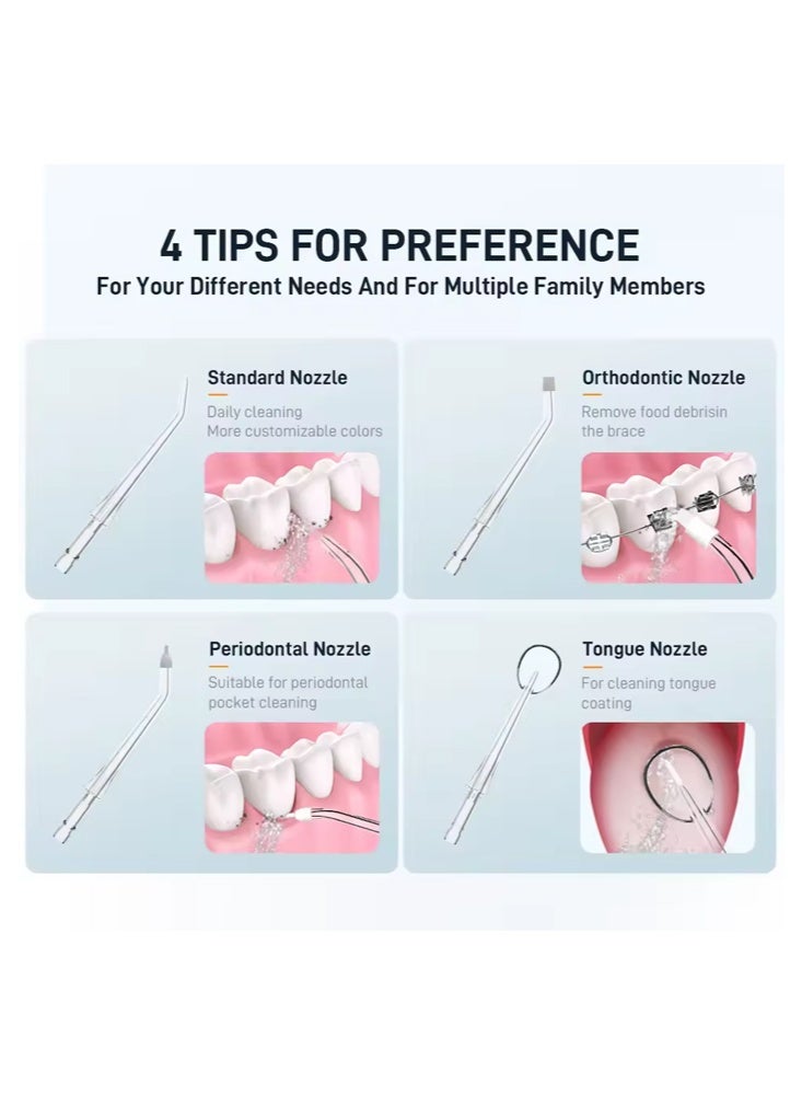 إن كي أكس المنزلية الكهربائية عن طريق الفم الري نبض عالية التردد لتقوم بها بنفسك المحمولة مثقاب الأسنان لتنظيف الأسنان الأنف - Image 3