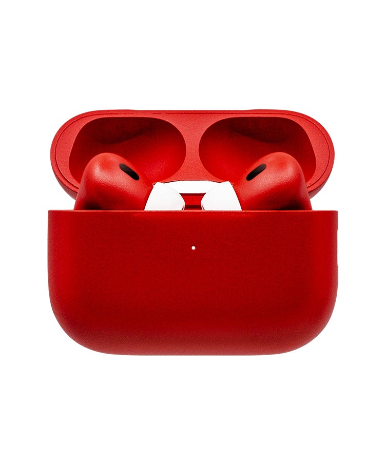 Customized AirPods Pro 3 Case with Automotive-Grade Paint Scratch-Resistant, Shockproof, Durable, Stylish Protective Cover, Personalized Design, Perfect Fit for Airpods Pro 3 Full Matte Ferrari Red