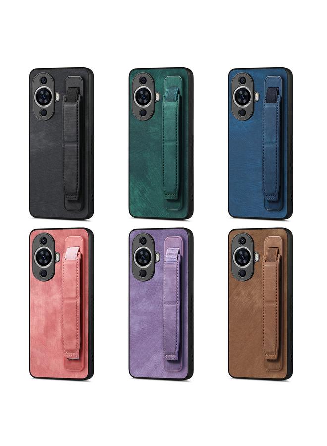 اس-توب جراب خلفي من الجلد لهاتف Huawei Nova 13 Pro مع حامل سوار المعصم الكلاسيكي - Image 5