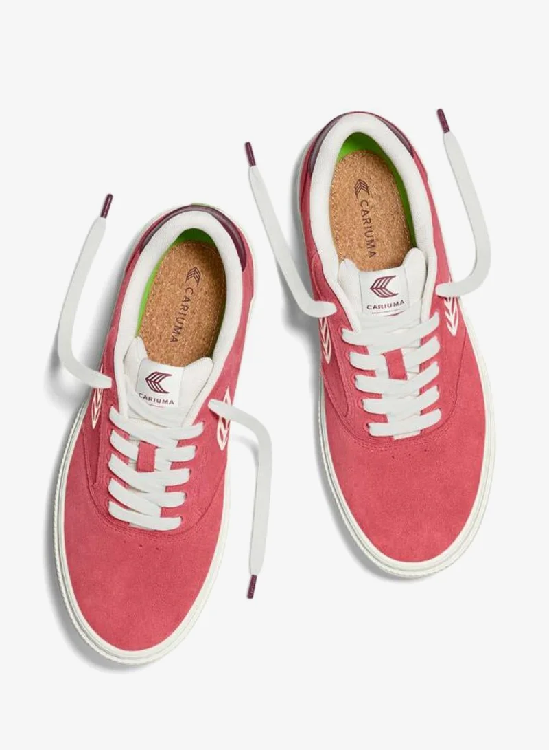 Cariuma  NAIOCA Watermelon Suede Ivory Logo Ruby Wine Sneaker  | Best Price UAE