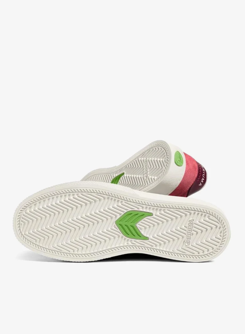 Cariuma  NAIOCA Watermelon Suede Ivory Logo Ruby Wine Sneaker  | Best Price UAE