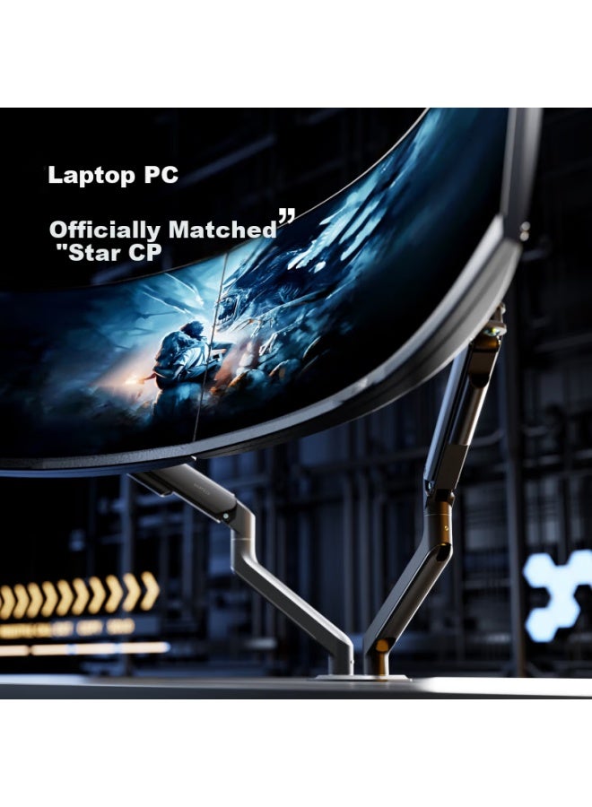 Brateck North Arc Laptop Stand Notebook Stand Computer Desk Stand Computer Stand Monitor Stand Riser Bracket E350-2 Obsidian Black + Ape40 - Image 2