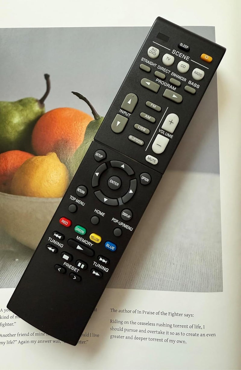 LOMCA Replacement Remote Control RAV561 for Yamaha HTR-3072 RX-V385 YHT-4950UBL YHT-4950U AV Receiver - Image 5