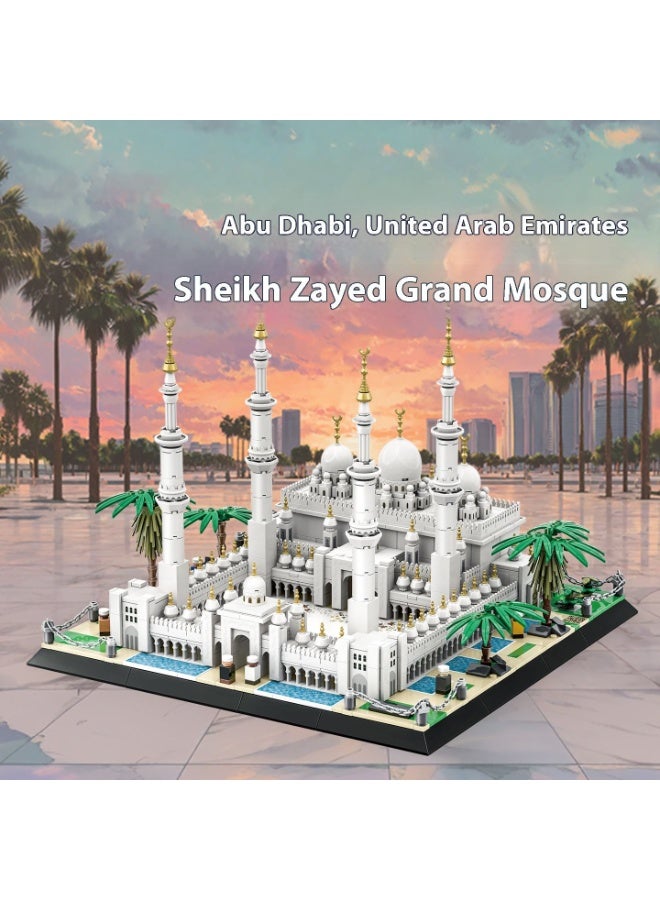 wange Sheikh Zayed Grand Mosque Abu Dhabi Building Blocks Set 5253 (Age 6+, 1463 Pieces) - Image 4