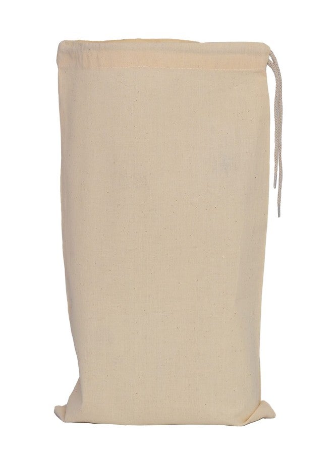 TBF 12 Pack Cotton Canvas Drawstring Shoe Storage Travel Bags in Bulk, Wholesale Blank Cotton Draw String Sack Packs (Natural) - Image 2