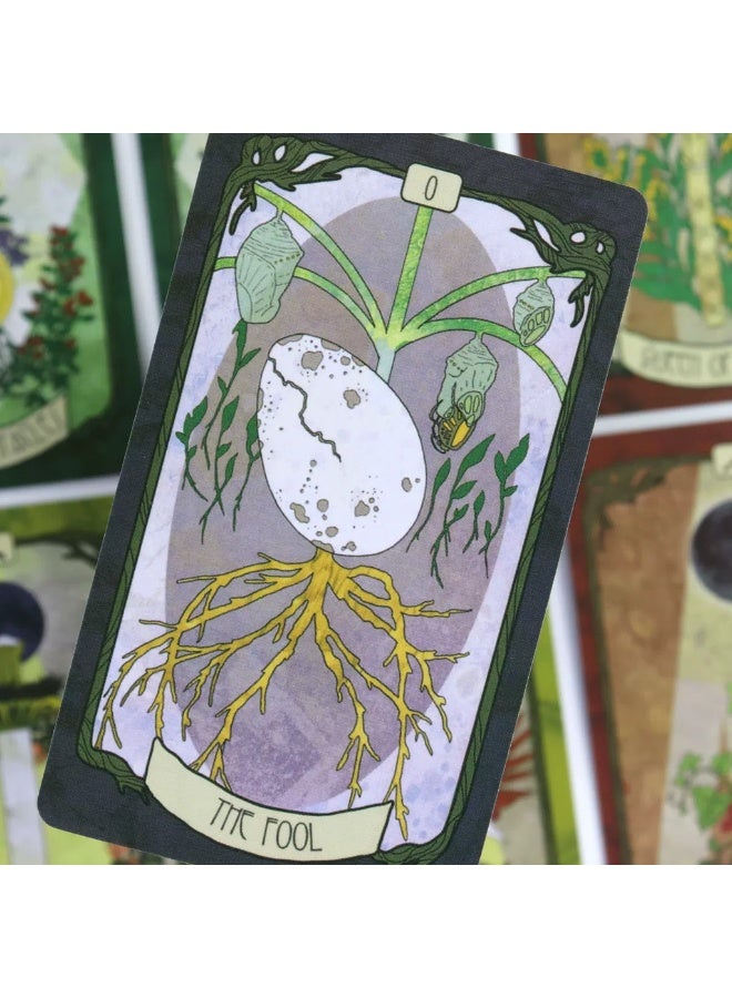 NIBEMINENT 10.3 * 6 cm "The Daughter of the Hunter" Tarot Card Set - 78 Cards. These unique illustrated cards are inspired by patterns and stories from nature. - Image 3