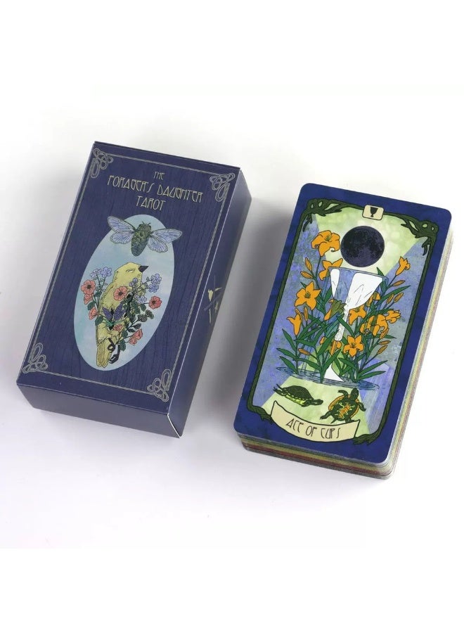 NIBEMINENT 10.3 * 6 cm "The Daughter of the Hunter" Tarot Card Set - 78 Cards. These unique illustrated cards are inspired by patterns and stories from nature. - Image 5