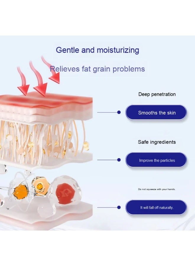 DERMFREE Milia Remover Treatment Fat Granule Clearing Skin Essence Smooth Skin Gentle and Moisturizing Fat Grain Removal Liquid Milia Spot Treatment Helps Dissolve and Reduce Milia Face Serum 30ml - Image 2