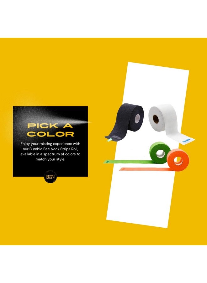 BUMBLE BEE Disposable Paper Barber Neck Strips5 Rolls 500 Strips Professional Stretchy Paper Neck Band For Salon Haircut Styling (White) - Image 2