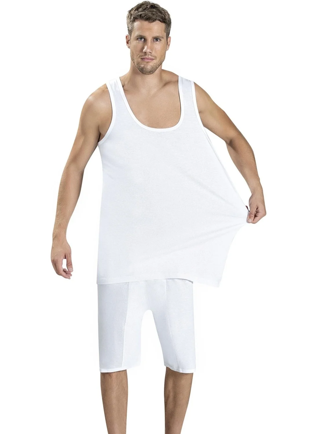 جيبر Men's Large Size Undershirt 180 - 6 Pieces