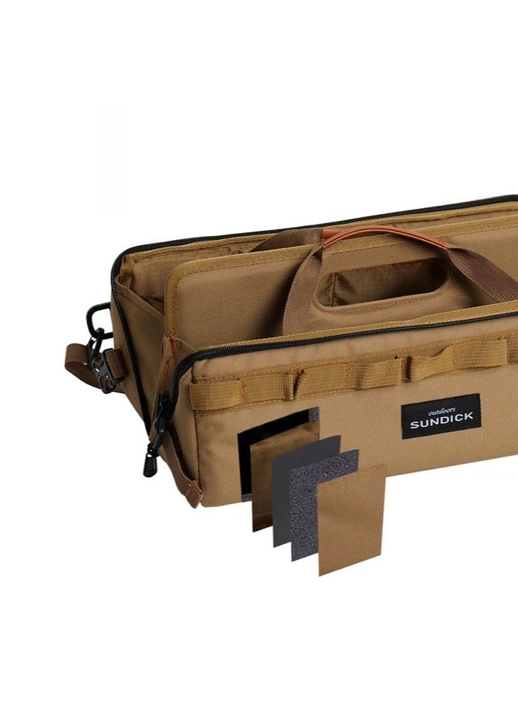 general Outdoor camping picnic tools sundries storage bag camp handbag waterproof and wear-resistant shoulder back - Image 2