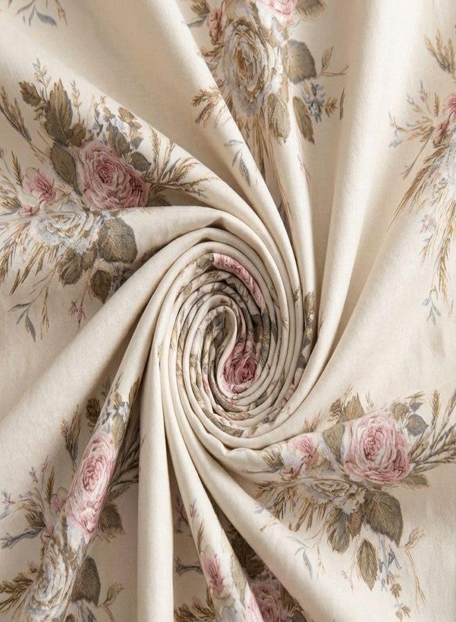 Castiqa 310TC Cotton Feels All Around Elastic Soft Premium Floral Super King XXL Jointless Bedsheet 108 x 108 Inches with Two King Size Pillow Covers (Multicolor XVI) - 3 Piece Set - Image 5