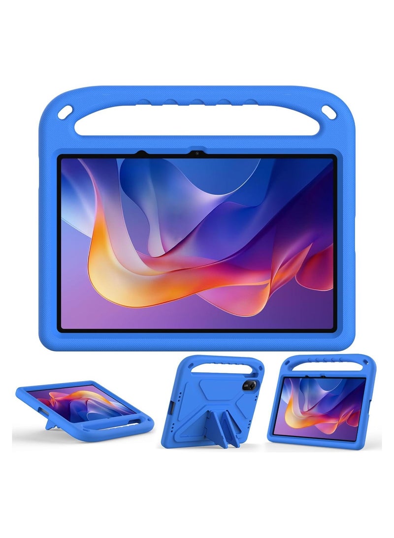 VKL Shocked Case Compatible with Xiaomi Redmi Pad 2 11 Inch 2025, Lightweight EVA Kids Friendly Shockproof Protective Case Cover with Handle and Invisible Bracket (Blue) - Image 2