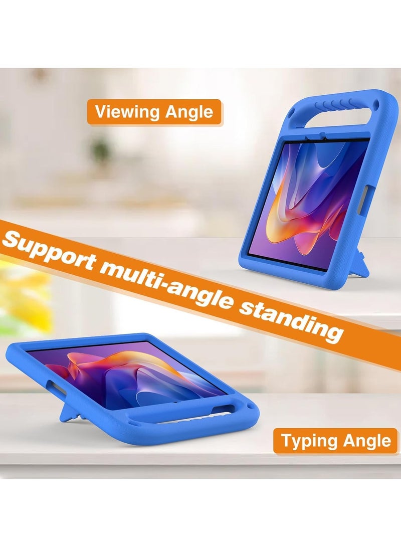VKL Shocked Case Compatible with Xiaomi Redmi Pad 2 11 Inch 2025, Lightweight EVA Kids Friendly Shockproof Protective Case Cover with Handle and Invisible Bracket (Blue) - Image 3