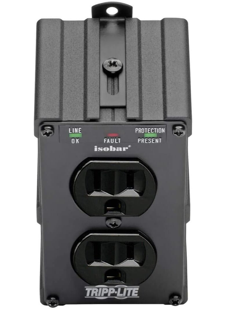 Tripp Lite Isobar Surge Protector Power Strip, Lifetime Limited Warranty Black - Image 2