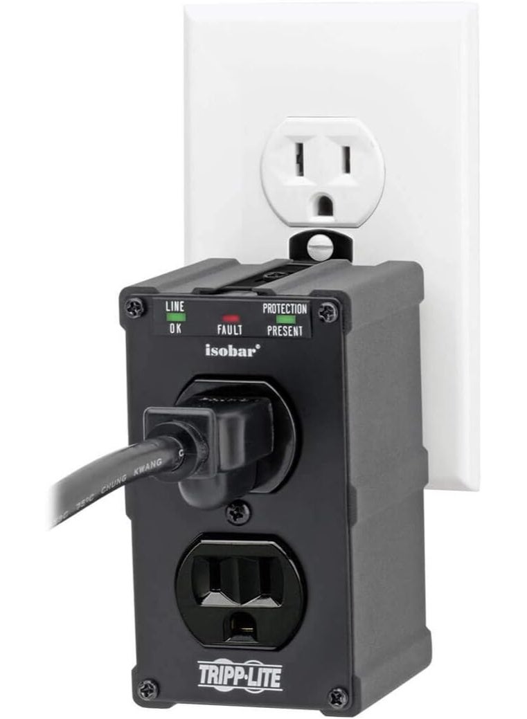 Tripp Lite Isobar Surge Protector Power Strip, Lifetime Limited Warranty Black - Image 1