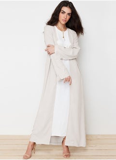 trendyol Stone Pipe Aerobin Long Woven Cap & Abaya & Abaya TCTSS24KF00012  - Image 1