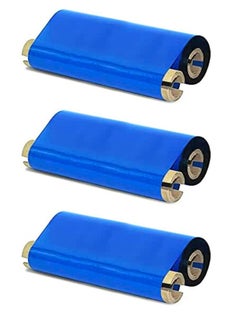 Generic Thermal Transfer Wax Ribbon for Barcode Printers 110mm x 74m x 1/2" Core PACK OF 3  - Image 1