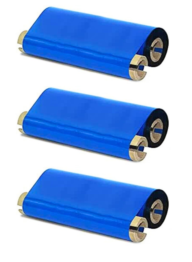 Thermal Transfer Wax Ribbon for Barcode Printers 110mm x 74m x 1/2" Core PACK OF 3  - Image 1