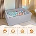 CALEPTONG Foam Ball Pit 42x 30x 138 Ball Pits for Toddlers Soft Rectangle Kiddie Baby Playpen Ball Pool for Kids Ideal Gift for Babies Indoor and Outdoor Game Balls not Included - Image 4