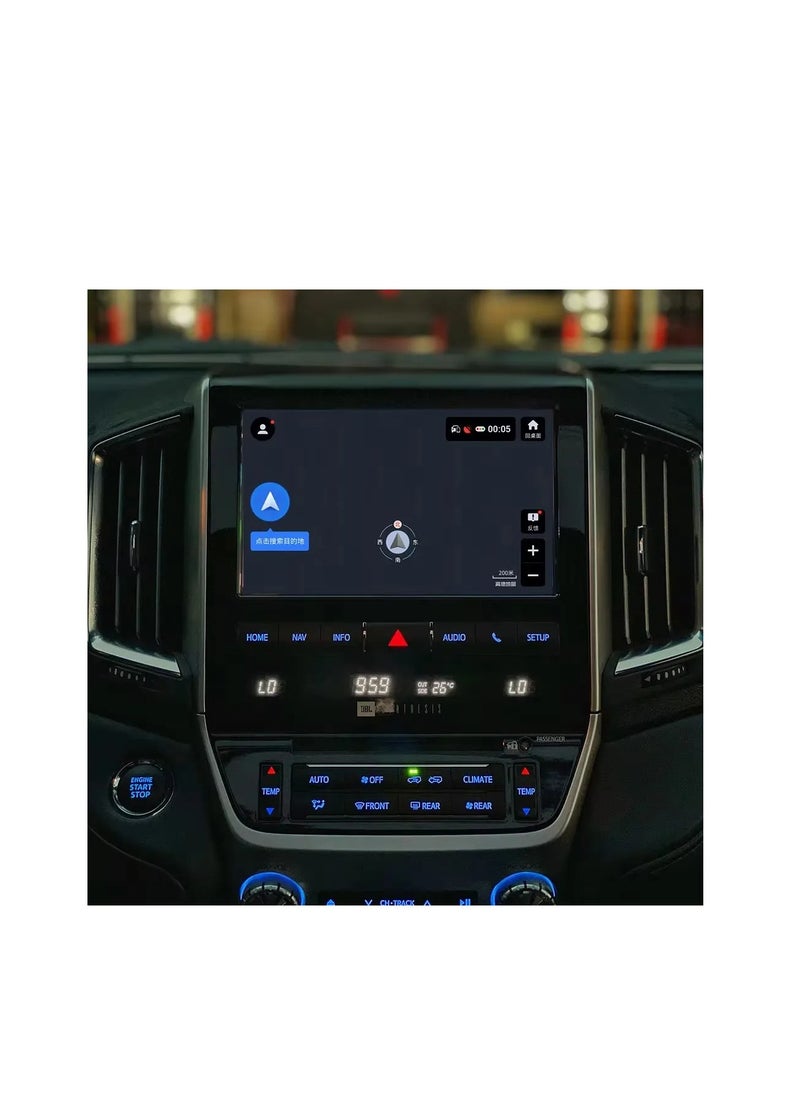 Toyota Land Cruiser's screen from 2016 to 2020   is part of the car's infotainment system. It runs on Android and supports features like Apple CarPlay and Android Auto, allowing you to easily connect your smartphone. It also offers a high resolution of up to 1080 pixels, making it excellent for displaying information and maps clearly. - pzsku/Z932B35417AD0F523C05FZ/45/_/1733581493/7333f956-5537-4997-a236-44b3eb7df5c9