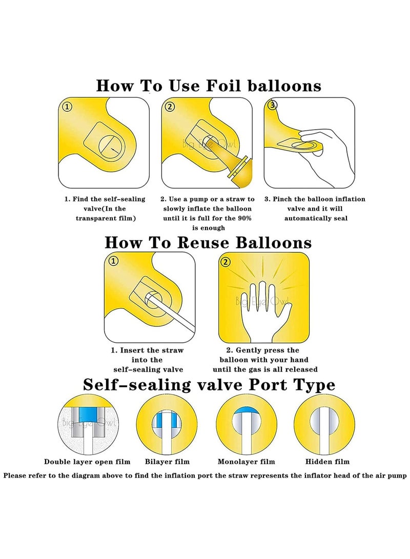 جولد إيدج بالونات هيليوم كبيرة الحجم من رقائق معدنية على شكل حرف W فضية اللون مقاس 32 بوصة، بالون مايلر كبير واحد، زينة لحفلات أعياد الميلاد وحفلات استقبال المولود الجديد (فضي W) - Image 2
