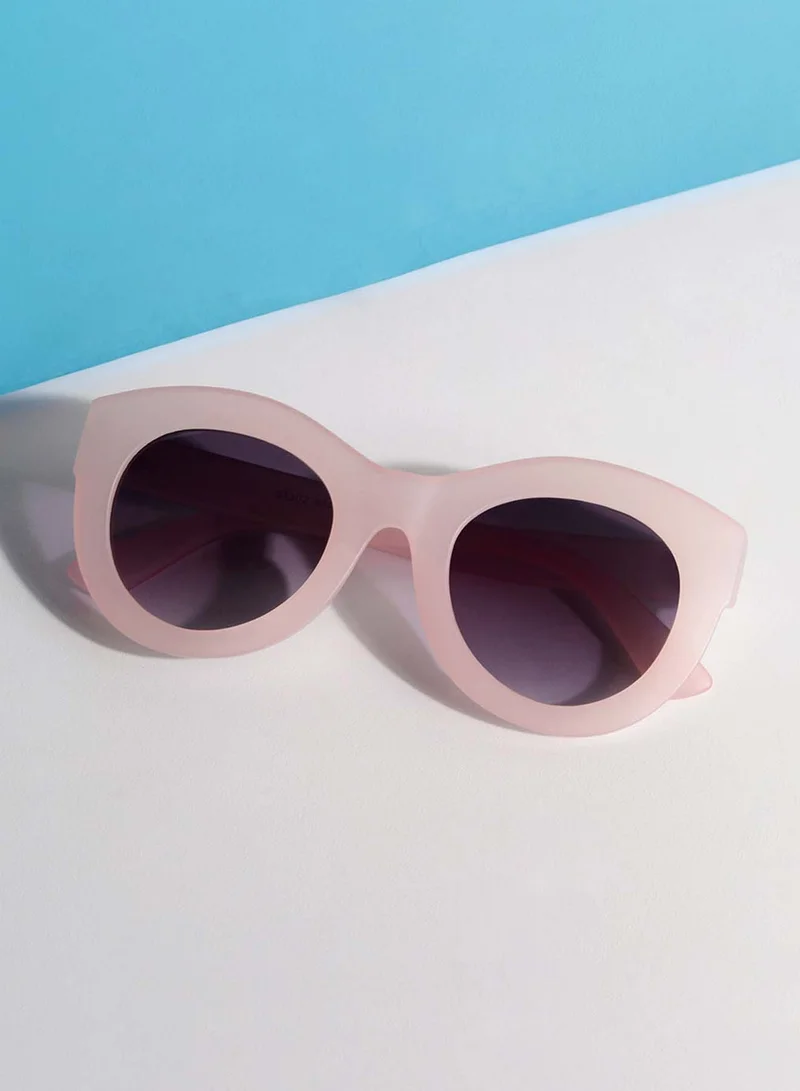Woggles Helios Light Pink Round Kids Sunglasses