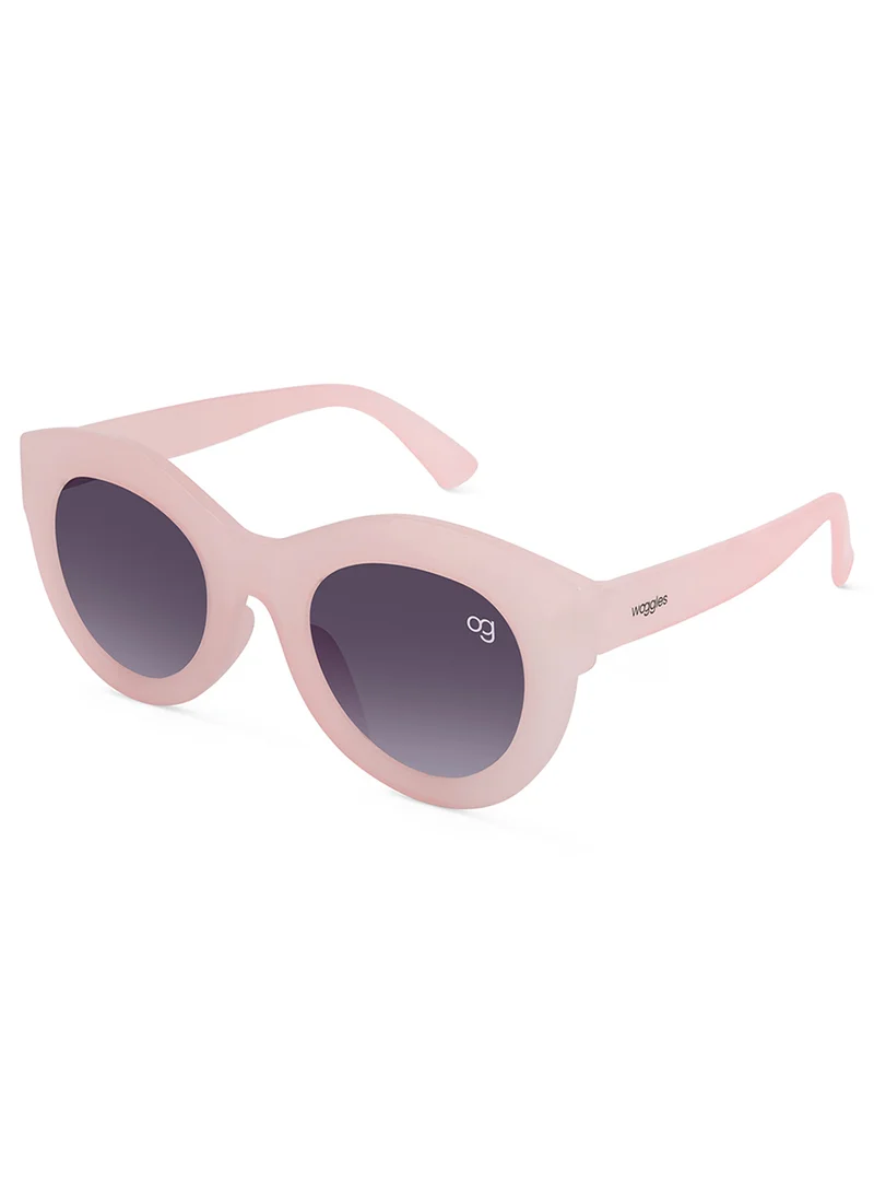 Woggles Helios Light Pink Round Kids Sunglasses