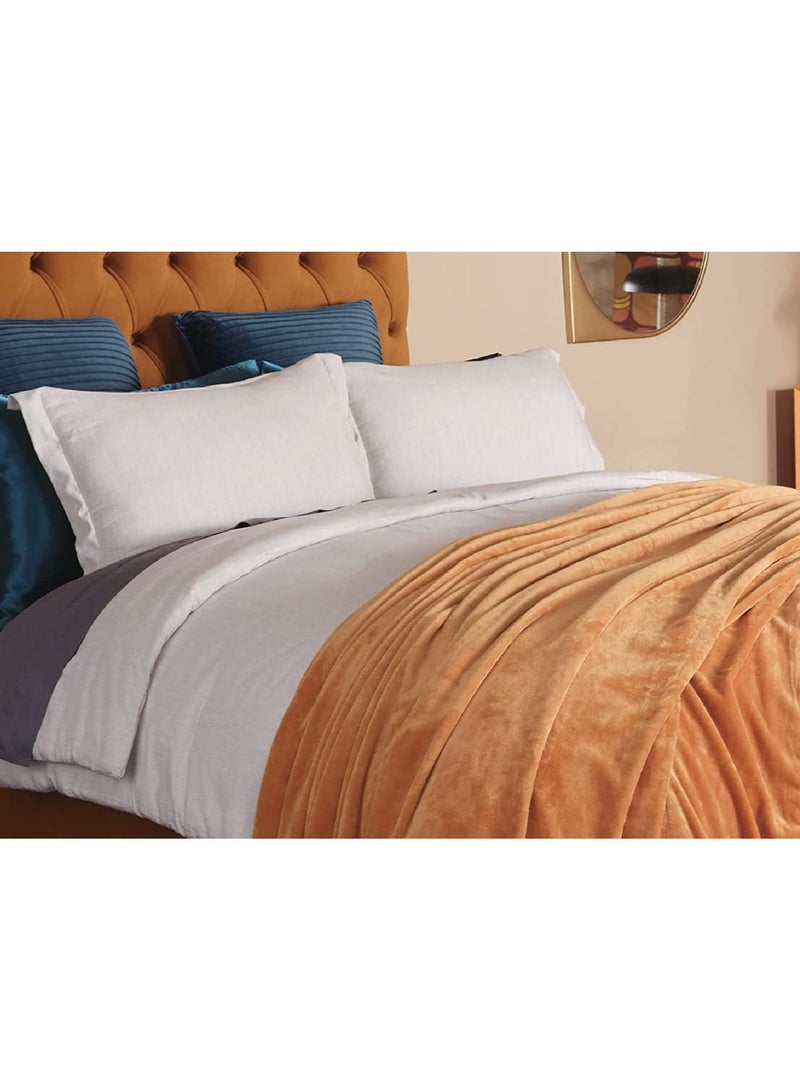 بيير دونا بطانية من الصوف الناعم الفاخر خفيفة للغاية للسرير أو بطانية الأريكة مقاس 200 سم في 220 سم - Image 3