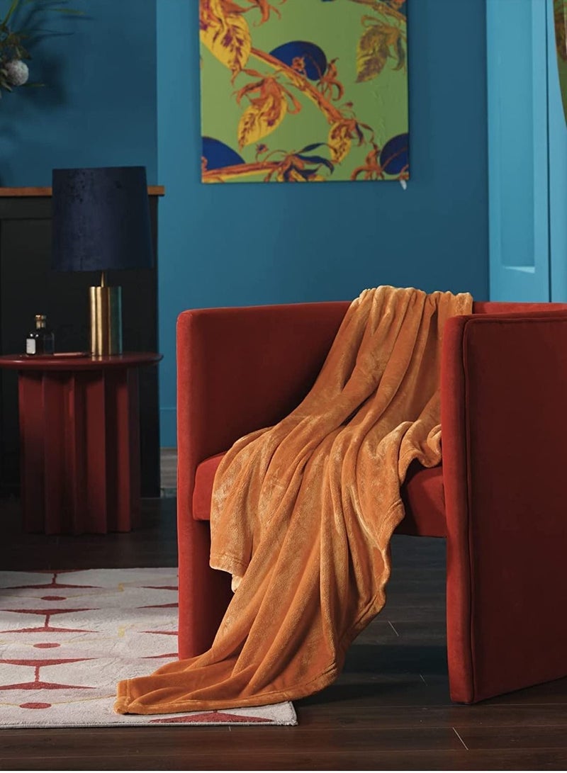 بيير دونا بطانية من الصوف الناعم الفاخر خفيفة للغاية للسرير أو بطانية الأريكة مقاس 200 سم في 220 سم - Image 4