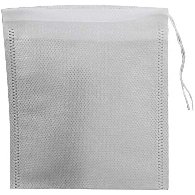U/D Blue Jw Disposable Drawstring Tea Filter Bags  Empty Non Woven Fabric Spice Filters Teabags 300 Pcs - Image 2