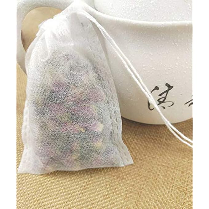U/D Blue Jw Disposable Drawstring Tea Filter Bags  Empty Non Woven Fabric Spice Filters Teabags 300 Pcs - Image 5