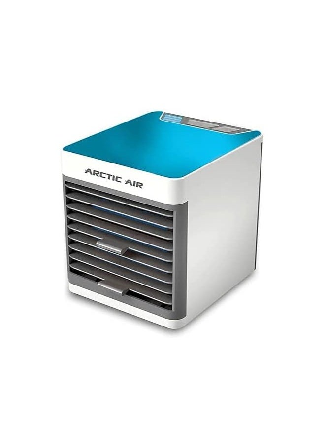 ARCTIC AIR - Personal Air Cooler, Portable Air Conditioner, Humidifier, Purifier, Aroma Diffuser 4 IN 1 Evaporation Cooler with 3 Speed, Mini Cooling Desktop Fan for Camping Tent, Office H-9334562 Multicolour - Image 1