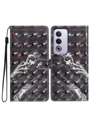 For OPPO A3 Pro 3D Pattern Leather Phone Case(Skull) - pzsku/Z932BD920FD8E5DC08FFEZ/45/_/1739872651/999c1596-f06b-4614-a8e2-b7fafab04adc
