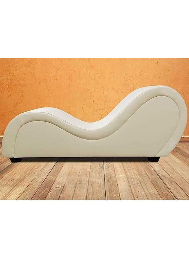 Generic Poppins HOME S-Shape Love Sofa Modern Loveseats Yoga Chaise lounge (Cream)  - Image 3