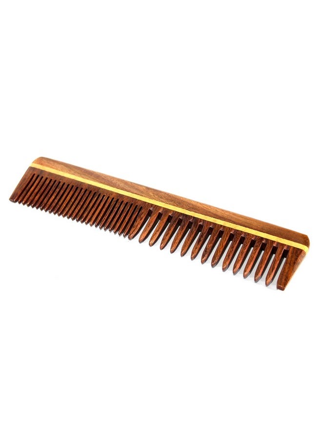 ESPLANADE eSplanade Wooden Comb for Men & Women - Sheesham Wood Handmade Anti-Static Hair, Beard Comb. (7.5 Inch)  - Image 1