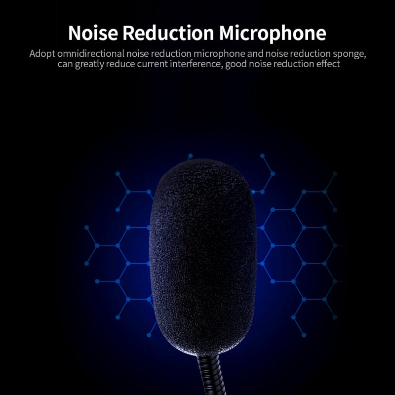 SENICC Omnidirectional Desktop Microphone: Black Weighted Base, High-Fidelity Sound, Flexible Gooseneck Hose - Noise Reduction Chip, 3.5mm Interface for Computers, Laptops, Phones - Image 3