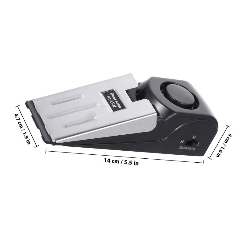 Smart Door Stopper Wedge with Alarm Non Skid Portable Security for Home Anti Use - Image 3