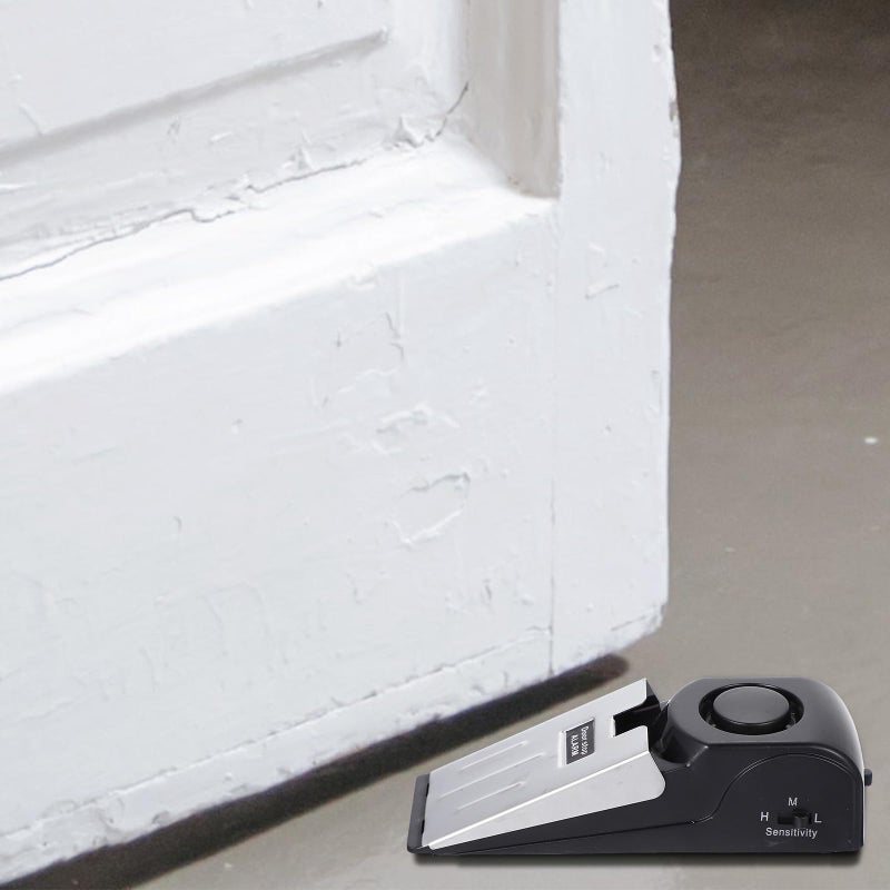 Smart Door Stopper Wedge with Alarm Non Skid Portable Security for Home Anti Use - Image 5