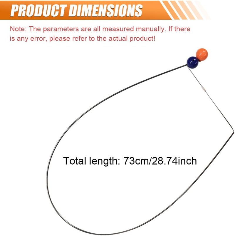 LHDOS 73cm/28.7" Heavy Duty Button Master for Car Emergency Tool, Stainless Steel Pulling Wire Tool Car Grabber Tool, Long Reach Grabber Tool - Image 2