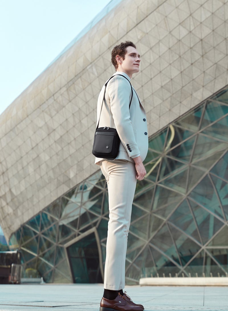 ARCTIC HUNTER K00688 9.7-inch Men Casual Shoulder Bags Waterproof Crossbags - Black - Image 3
