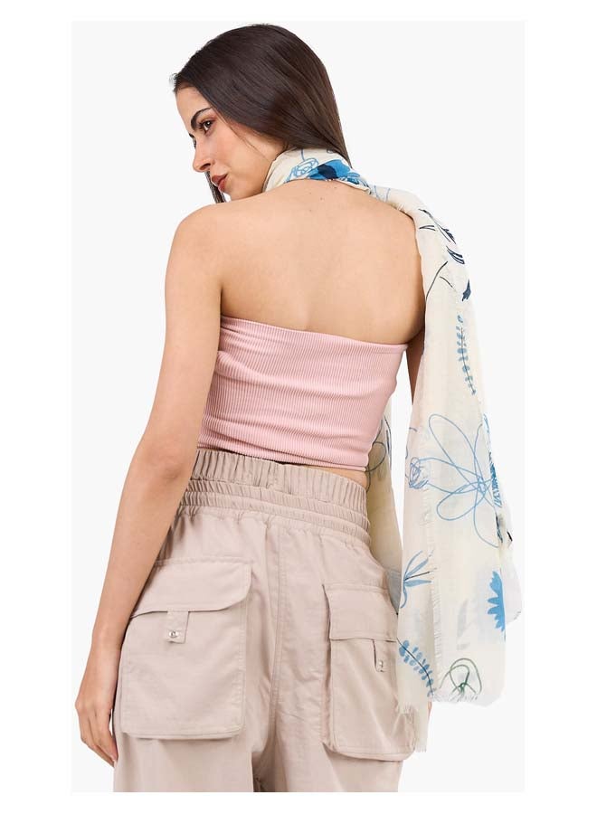 Clue Strapless Cropped Ribbed Top - Image 3