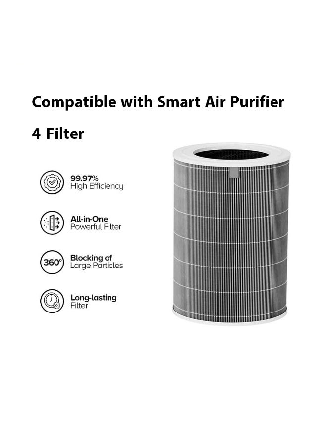 Compatible with Xiaomi Smart Air Purifier 4  Filter M16R-FLP-GL Grey - Image 2