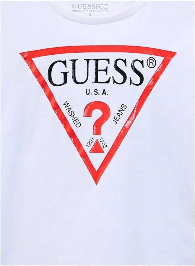 جس Kids Logo Long Sleeve T-Shirt