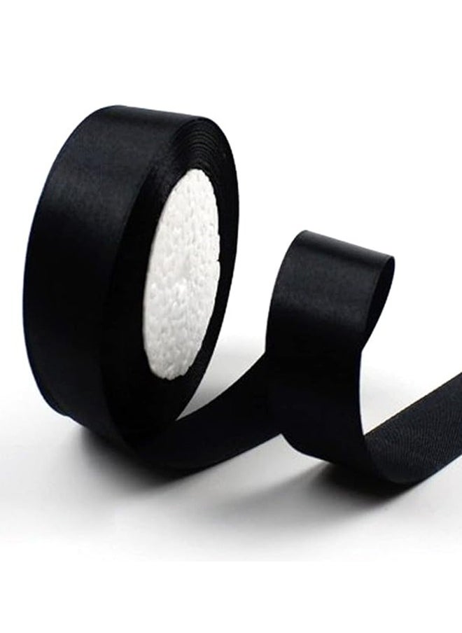 Share the Love Black Satin Ribbon – For Crafts, Wrapping And Decoration  - Image 1