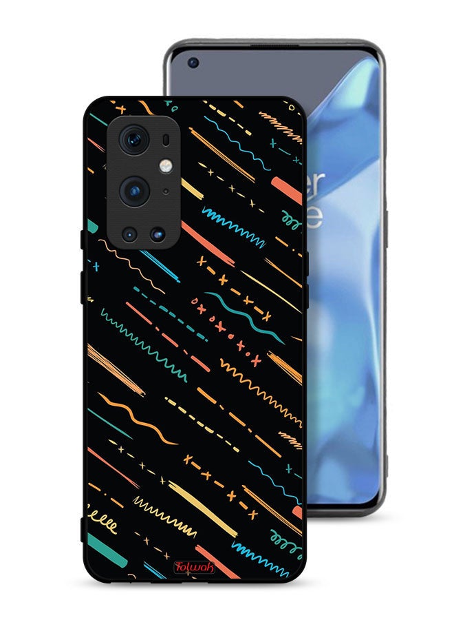 Tolwak OnePlus 9 Pro 5G Protective Case Cover X Lines Abstract Pattern - Image 1