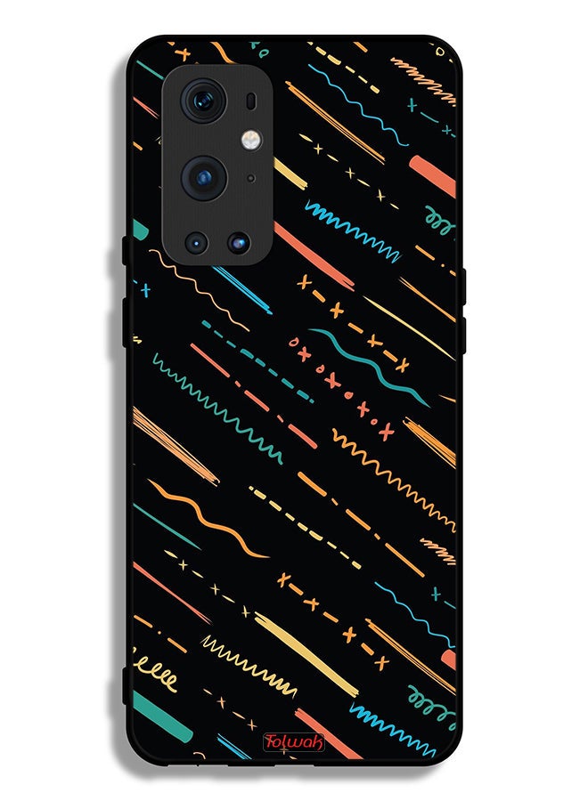 Tolwak OnePlus 9 Pro 5G Protective Case Cover X Lines Abstract Pattern - Image 2