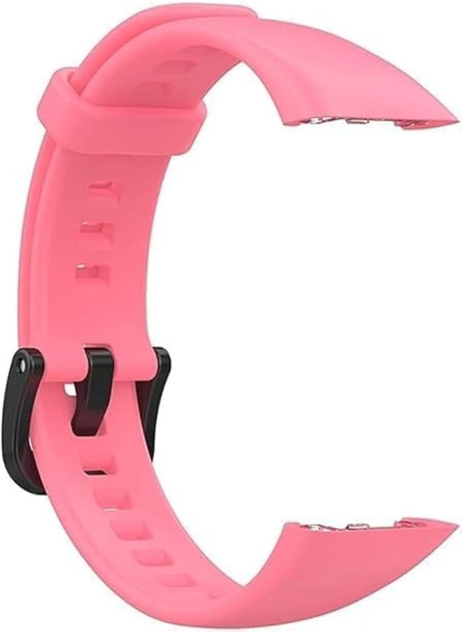 Next Next Store Compatible with Huawei Band 6 Pro - Pink - Soft Silicone Waterproof Durable Sport Watch Band for Unisex - Kids 