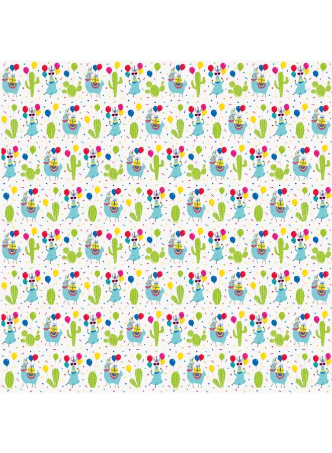 Unique Llama Bday Gift Wrap Roll - Image 1